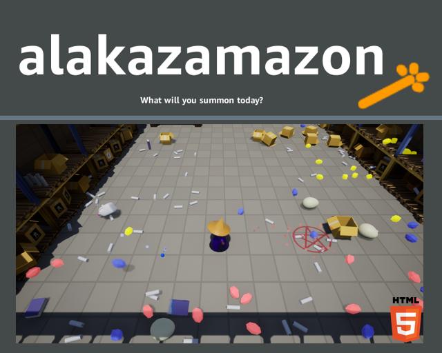 Alakazamazon screenshot with the text "What will you summon today?"